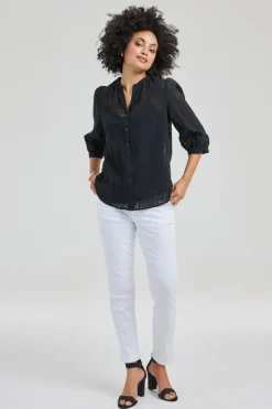 DiDi Blouse Tale Black- Blouses