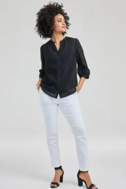DiDi Blouse Tale Black- Blouses