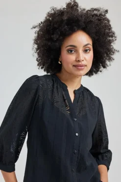DiDi Blouse Tale Black- Blouses