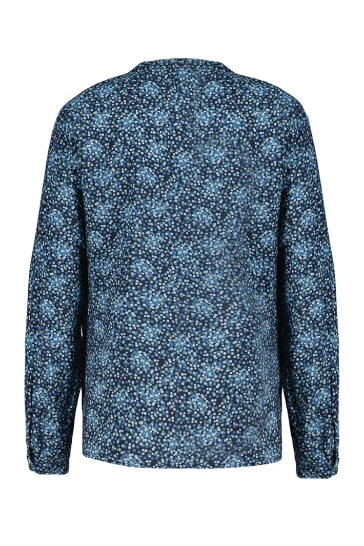 DiDi Blouse Tyla Dark blue Fuji XS print- Blouses