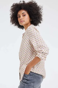 DiDi Blouse Tyla Offwhite Pixie print- Blouses