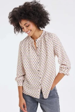 DiDi Blouse Tyla Offwhite Pixie print- Blouses