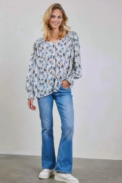 DiDi Blouse Vienna Offwhite Ambiance XS print- Blouses