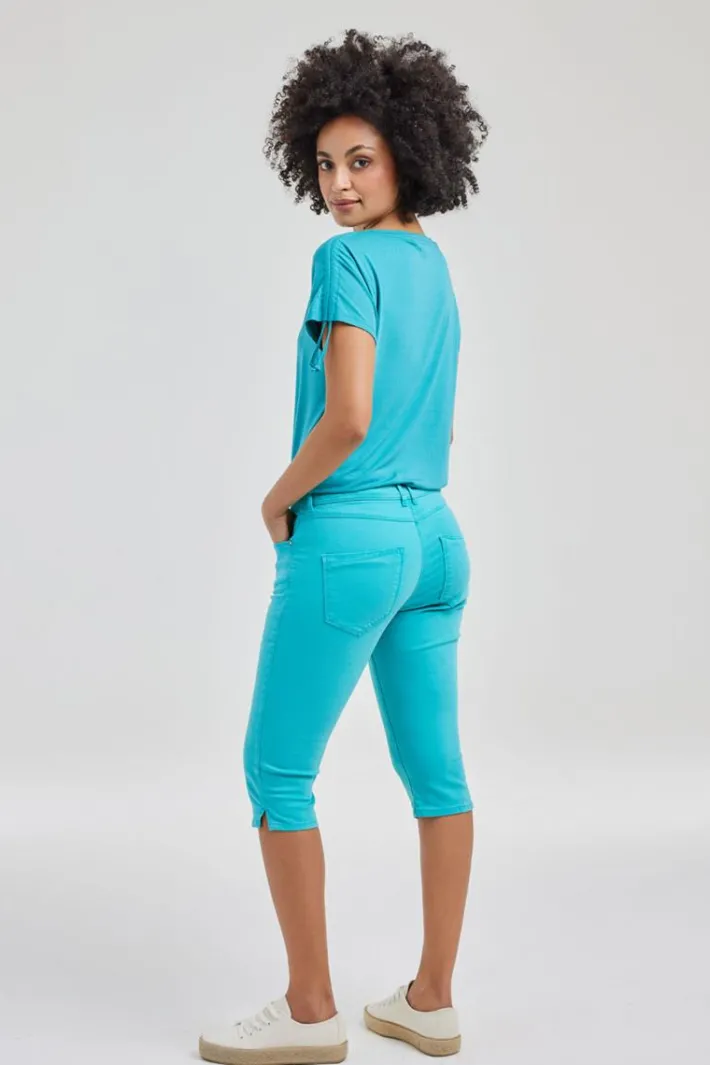DiDi Capri in ceramic green- Korte Broeken
