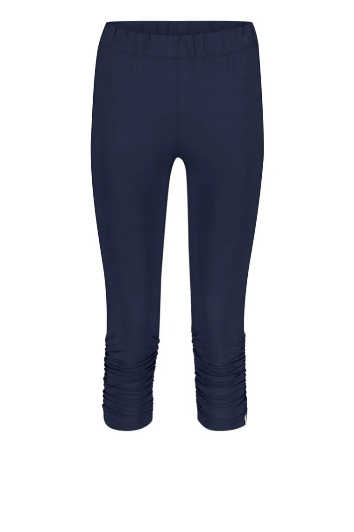 DiDi Capri legging ruffle in donkerblauw- Leggings | Basics