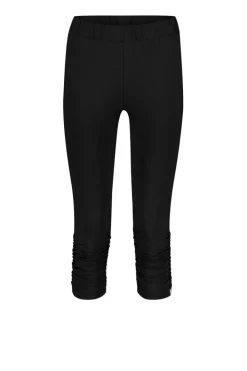 DiDi Capri legging ruffle in zwart- Leggings | Basics