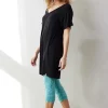 DiDi Capri leggings ruffle in Dusty turquoise- Leggings | Basics