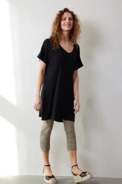 DiDi Capri leggings ruffle in Fallen rock- Leggings | Basics