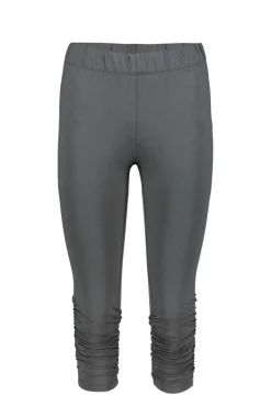 DiDi Capri leggings ruffle in Dark shadow grey- Leggings | Basics