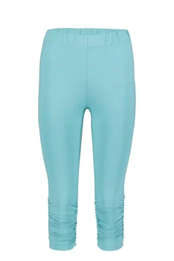 DiDi Capri leggings ruffle in Dusty turquoise- Leggings | Basics