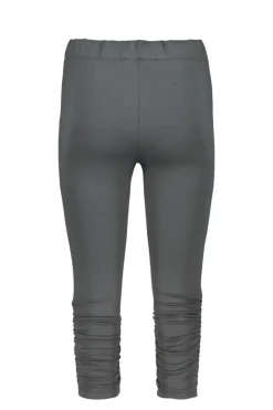 DiDi Capri leggings ruffle in Dark shadow grey- Leggings | Basics