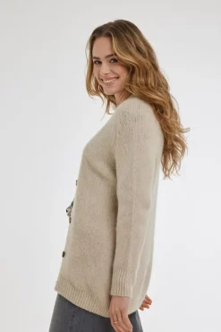 DiDi Cardigan Sonia Feather grey- Truien & Vesten | Cardigans