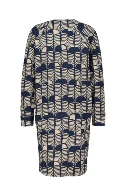DiDi Comfy loose dress Dark blue Glow print- Jurken & Tunieken