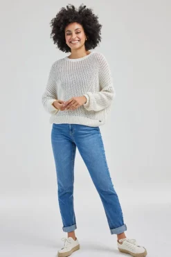 DiDi Denim pants Liv slim fit Mid blue- Denim | Lange Broeken