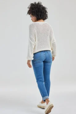 DiDi Denim pants Liv slim fit Mid blue- Denim | Lange Broeken