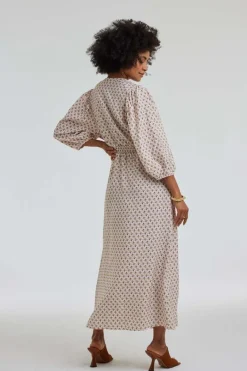 DiDi Dress Dalina Offwhite Pixie print- Jurken & Tunieken
