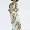 DiDi Dress Dalina Offwhite Rising sun print- Jurken & Tunieken