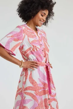 DiDi Dress Dayla Pink Bahia print- Jurken & Tunieken