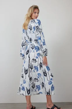 DiDi Dress Divine Offwhite Ambiance print- Jurken & Tunieken