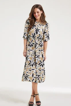 DiDi Dress Jade Shade print- Jurken & Tunieken
