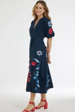 DiDi Dress Jamie Dark blue- Jurken & Tunieken