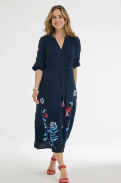 DiDi Dress Jamie Dark blue- Jurken & Tunieken