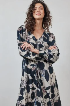 DiDi Dress Jewel Sand Wall flower print- Jurken & Tunieken