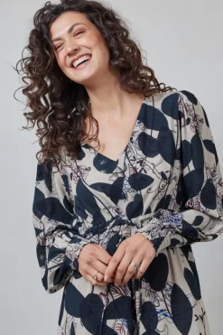 DiDi Dress Jewel Sand Wall flower print- Jurken & Tunieken