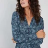 DiDi Dress Joyful Dark blue Fuji XS print- Jurken & Tunieken