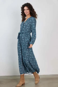DiDi Dress Joyful Dark blue Fuji XS print- Jurken & Tunieken