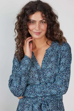 DiDi Dress Joyful Dark blue Fuji XS print- Jurken & Tunieken