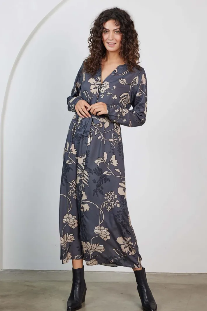 DiDi Dress Joyful Grey Ensemble print- Jurken & Tunieken
