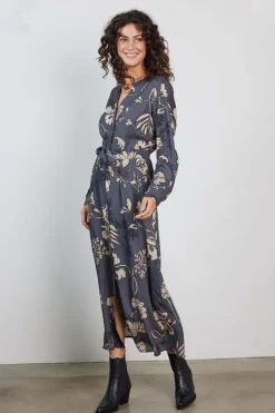 DiDi Dress Joyful Grey Ensemble print- Jurken & Tunieken