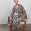 DiDi Dress Joyful in offwhite with Cosmic dreams print- Jurken & Tunieken
