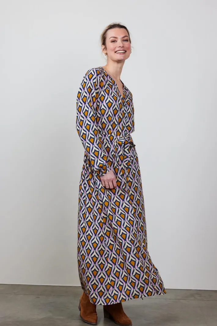 DiDi Dress Joyful in offwhite with Cosmic dreams print- Jurken & Tunieken