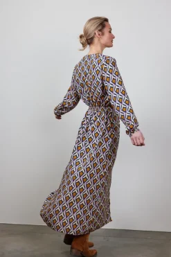 DiDi Dress Joyful in offwhite with Cosmic dreams print- Jurken & Tunieken