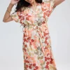 DiDi Dress Mauro Bright leaves print- Jurken & Tunieken