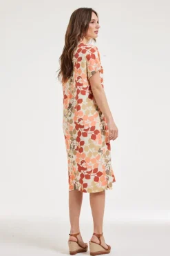DiDi Dress Mauro Bright leaves print- Jurken & Tunieken