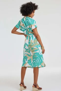DiDi Dress Mauro Offwhite Bahia print- Jurken & Tunieken