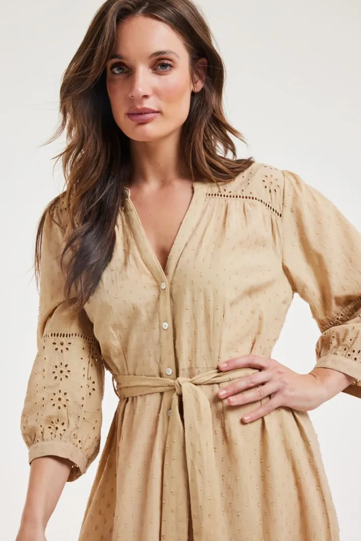 DiDi Dress Maxime Incense sand- Jurken & Tunieken