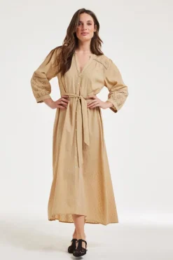 DiDi Dress Maxime Incense sand- Jurken & Tunieken