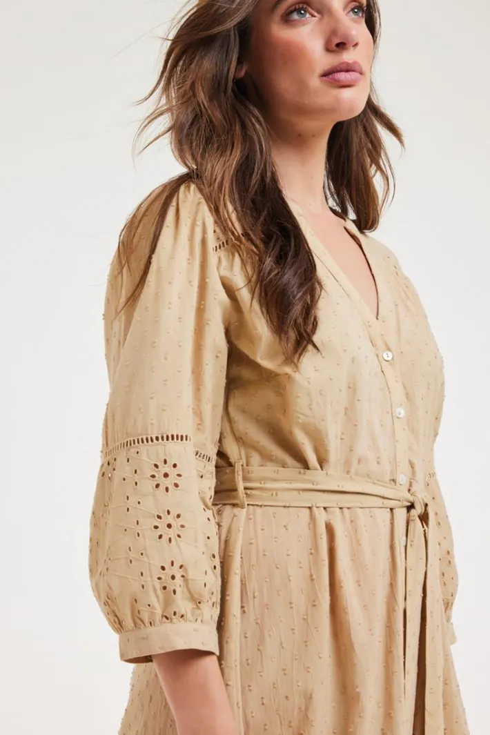 DiDi Dress Maxime Incense sand- Jurken & Tunieken