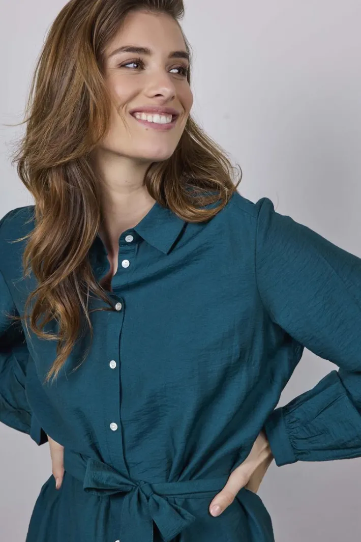 DiDi Dress Maya Dark sea green- Jurken & Tunieken
