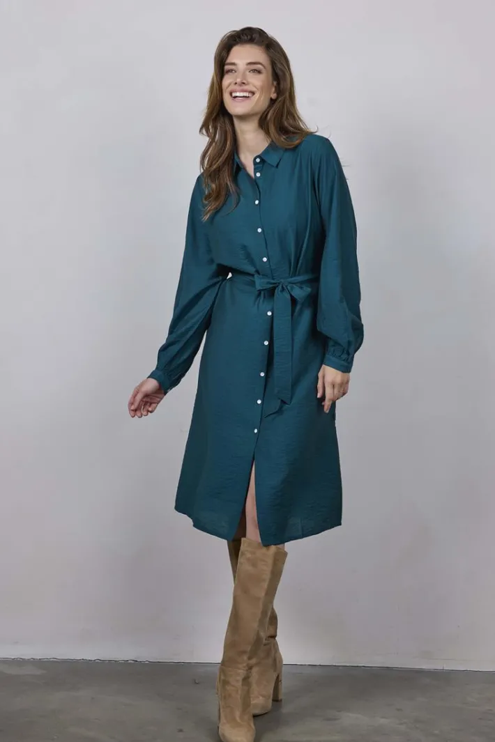 DiDi Dress Maya Dark sea green- Jurken & Tunieken