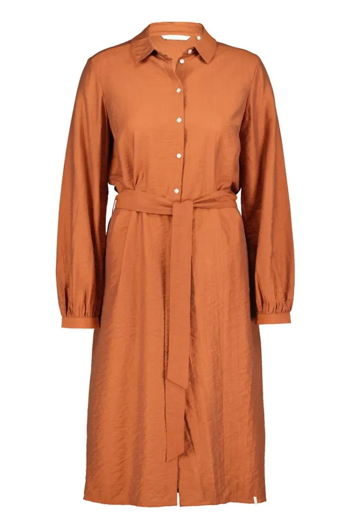 DiDi Dress Maya in Ginger brown- Jurken & Tunieken