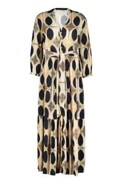 DiDi Dress Melody Sand with Monsoon print- Jurken & Tunieken
