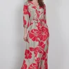 DiDi Dress Nantes in Feather grey with Fleuri print- Jurken & Tunieken
