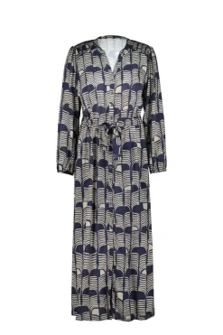 DiDi Dress Paz Dark blue Glow print- Jurken & Tunieken
