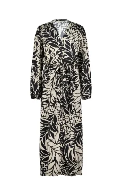 DiDi Dress Paz in black with Oasis print- Jurken & Tunieken