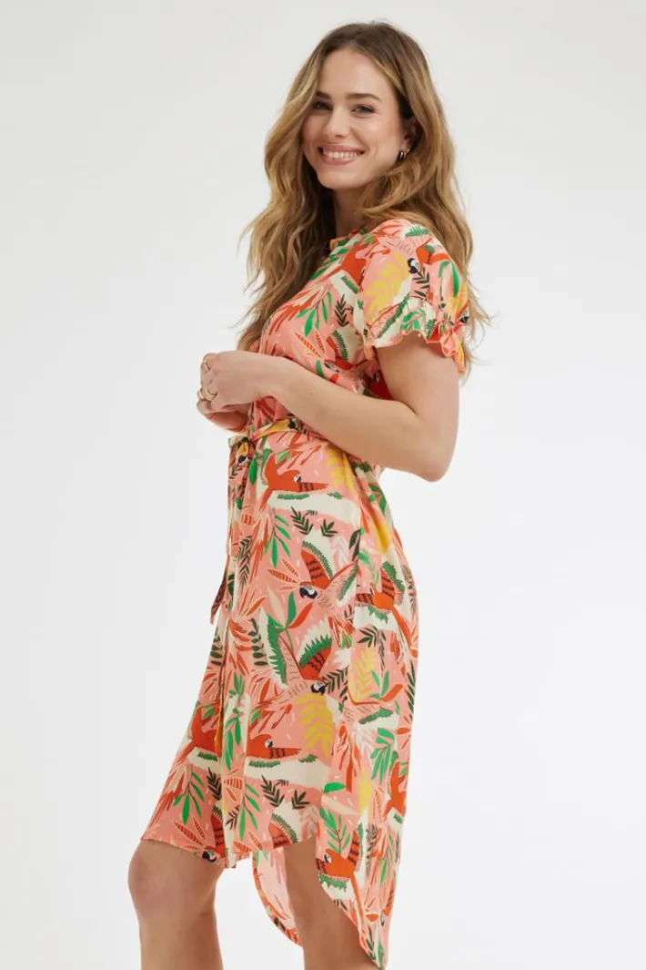 DiDi Dress Ruffle Palooza print- Jurken & Tunieken